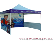 10 x 15 Pop Up Tent - Burleson Orthodontics